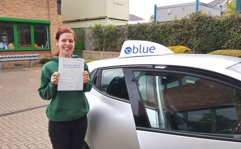 Very nice result for Katie Smith of Bracknell, Berkshire passed her driving test Very First Time