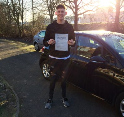 Kieran of Aldershot passed driving test
