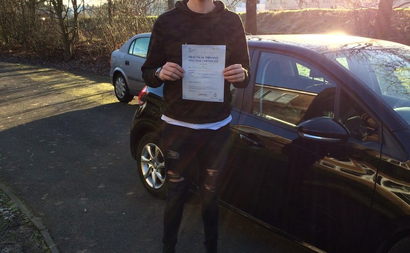 First time driving test pass for Kieran of Aldershot