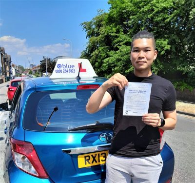 Lam Cheng from Reading Passed Driving test FIRST attempt