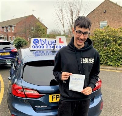 Liam Bevis Passed Driving Test in Slough