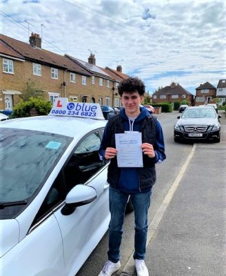 Lorenzo Bardella of Windsor passed Driving Test