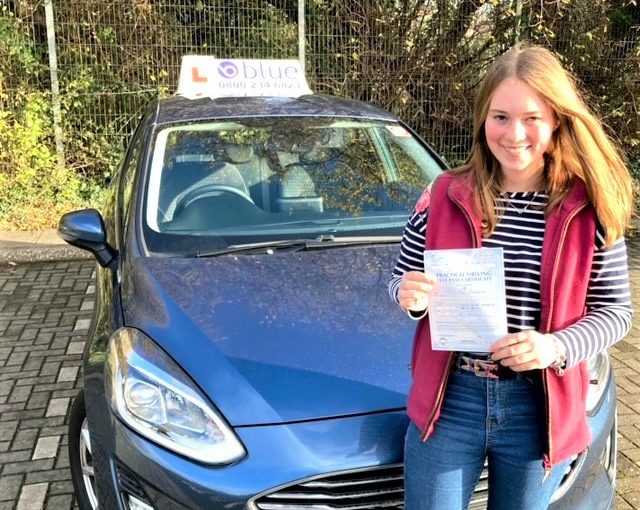 Lorna Stephenson Passed her driving test First Time in Taunton Somerset