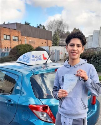 Lucas Irazabal Uribe from Reading passed his Driving Test in Reading