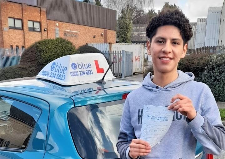 Lucas Irazabal Uribe from Reading passed his Driving Test in Reading