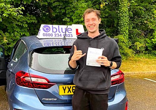 Michael M Passed Driving Test First Time in Yeovil