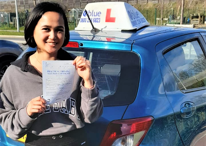 Michelle Doria Passed her Driving Test in Reading