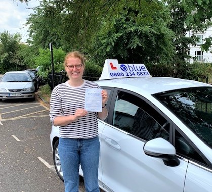 Miriam Church of Windsor Passed Driving test in Slough