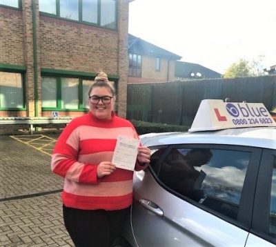Natasha Cotterell from Sunninghill Passed Driving Test in Chertsey