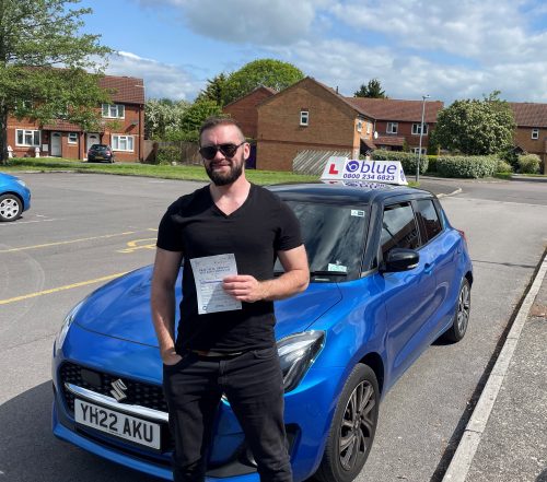 Nathan Travell passed Driving Test in Trowbridge FIRST TIME