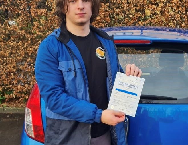 Oliwier Rybak Passed Driving Test in Yeovil