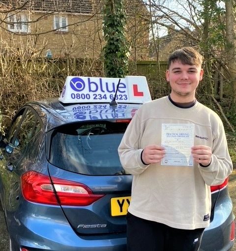 Owen Larcombe Passed Driving test First Time in Yeovil