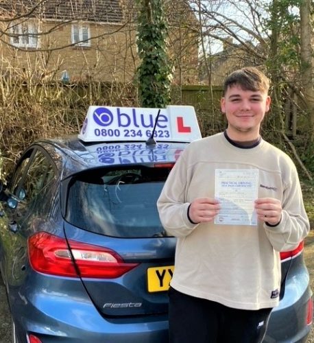 Owen Larcombe Passed Driving test First Time in Yeovil
