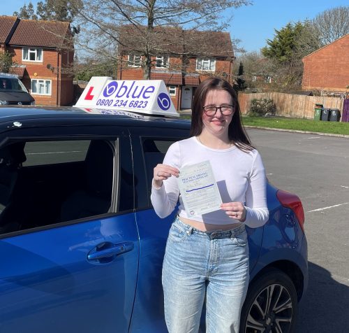 Parris de Pledge Passes Driving Test in Trowbridge