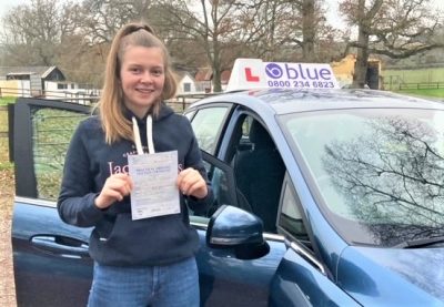 Penny Durham passed her driving test first in Taunton