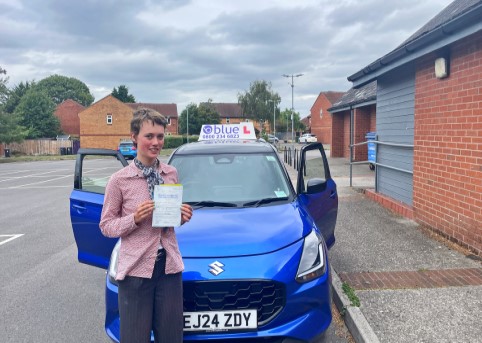 Poppy R Passed Driving Test in Trowbridge