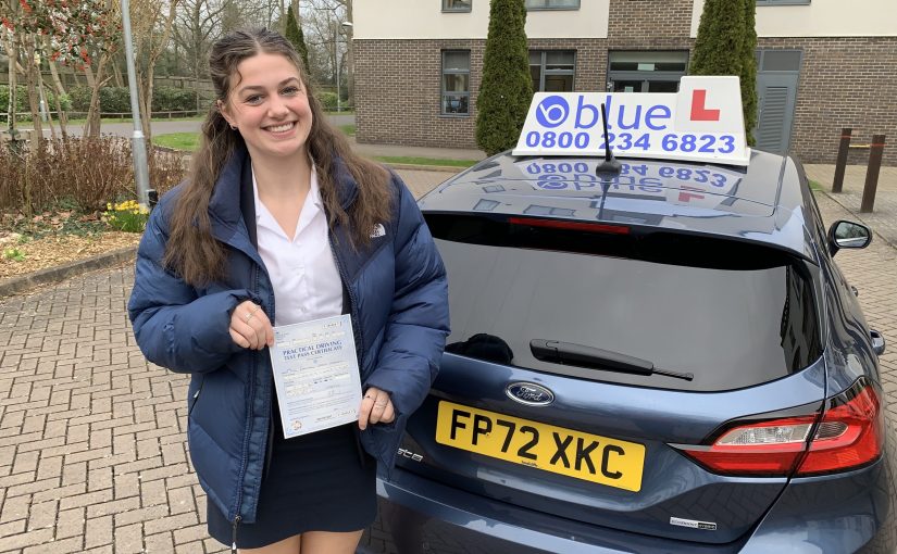 Rachael Hodgson of Windsor Passed Practical Driving test in Uxbridge