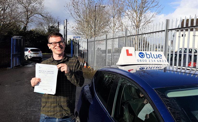 Kairon Dunbar-Barry of Radstock, Somerset who passed his driving test