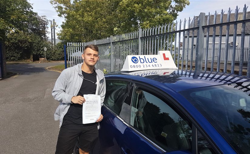 Congratulations to Reece Bryant of Radstock, Somerset who passed his driving test FIRST TIME