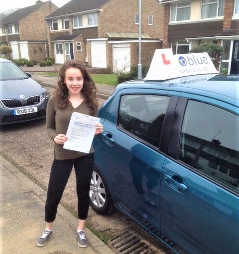 Alexandra Tuckey passed driving test in Reading