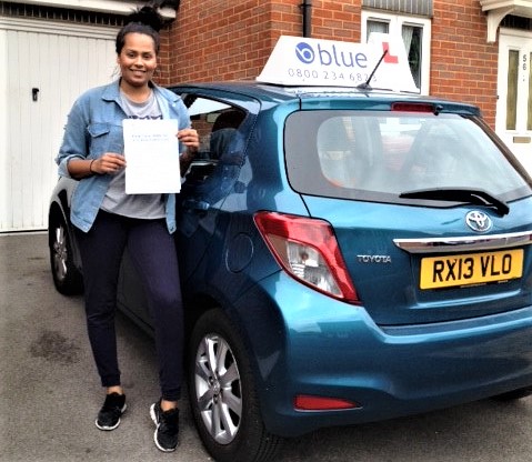 Congratulations to Nikolle Medford from Reading, Berkshire who passed her drivin test