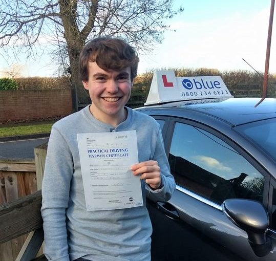 Tom Langer from Hurst who passed his driving test in Reading