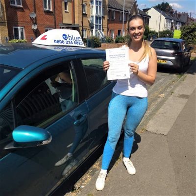 Reading driving test pass for Emily Whitaker