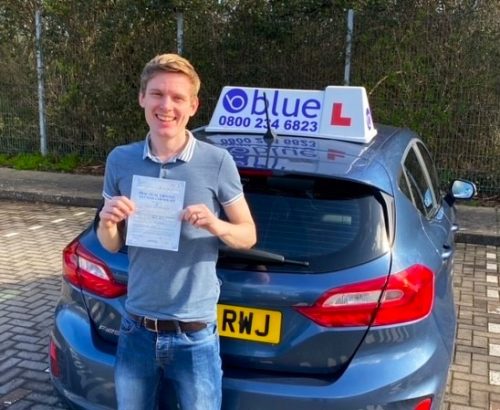 Richard Dempslake Passed Driving Test First Time in Taunton