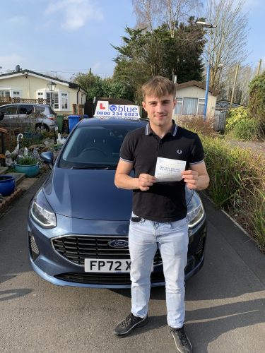Ryan Kelleway of Winkfield Passed Practical Driving Test in Chertsey