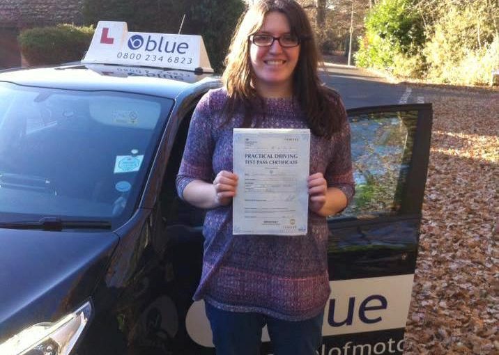 Congratulations to Samantha Willis from Crowthorne on passing her practical driving
