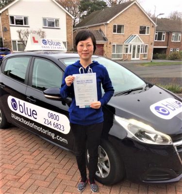 Sandhurst Driving test pass for Rita Chenxiao Guo