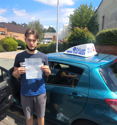 Scott Burns from Wokingham passed driving test