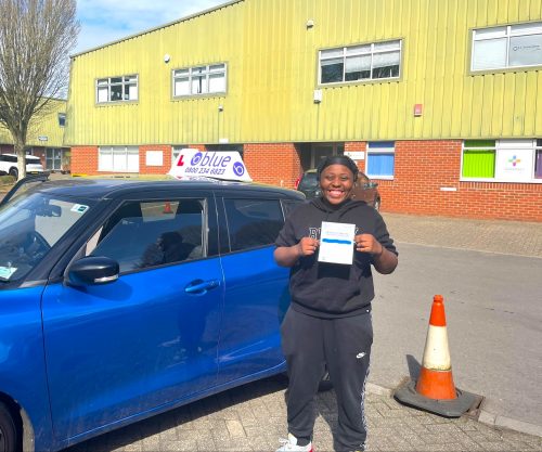 Shanya M Passed Driving Test First Time in Chippenham