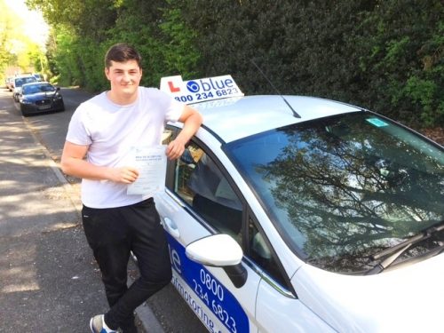 Driving Test Pass for Frasier Cutt of Cheapside in Slough, Berkshire