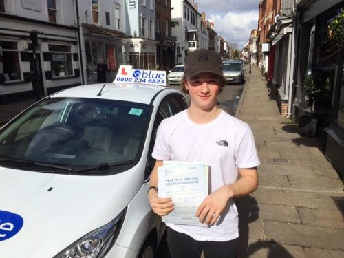 Result for Thomas Rainbow who passed his driving test in Slough First GO