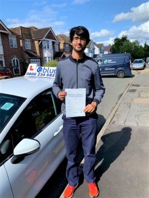 Slough Driving Test Pass for Zohair Din