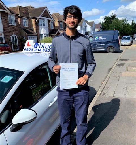 Slough Driving Test pass for Zohair Din