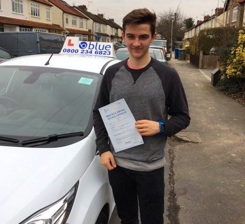 A big well done to Dan Laughran of Windsor, Berkshire who passed his driving test in Slough