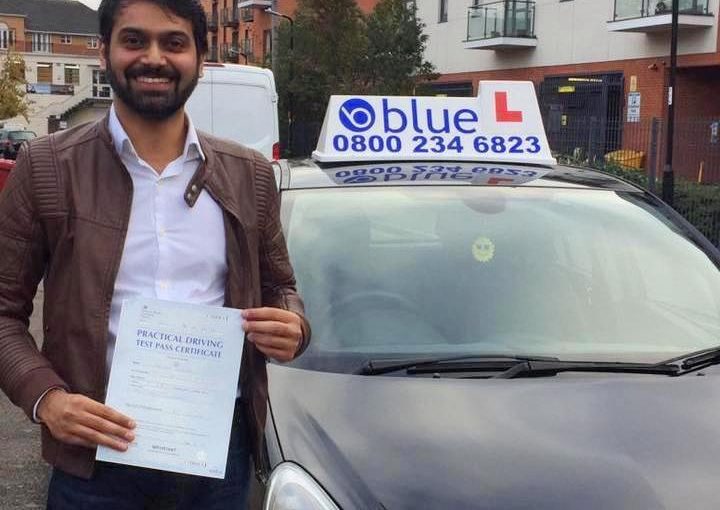 Well done Farrukh, passed his driving test in Slough FIRST attempt with only one minor