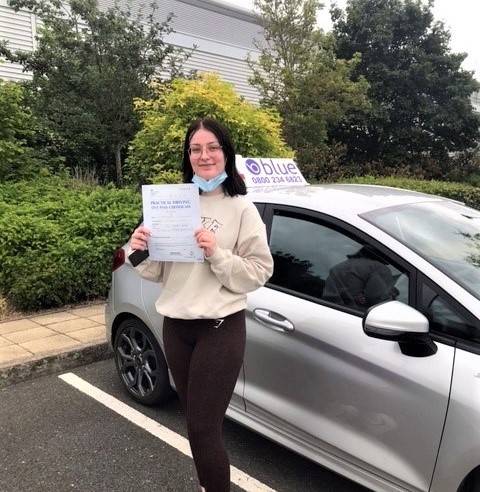 Stephanie Blackhall from Bracknell on passed her driving test
