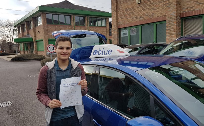 Joshua Roel of Sunningdale who passed his driving test FIRST TIME