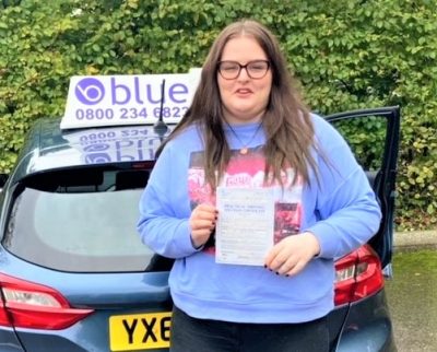 Tegan Westley Passed Driving Test in Yeovil