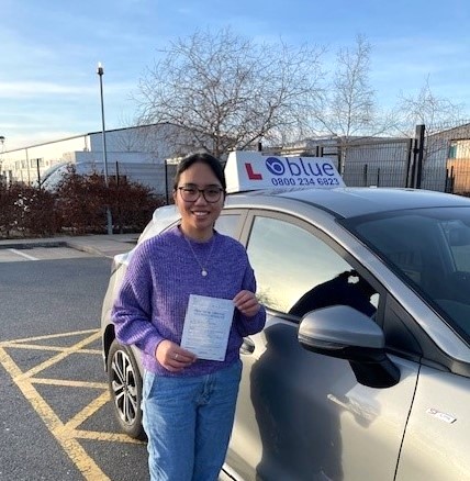 Teresa Villa of Crowthorne Passed Driving Test FIRST TIME