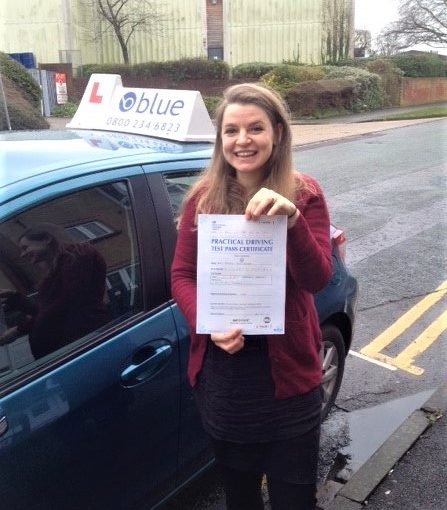 Maria Woodridge from Tilehurst Passed her test in Reading