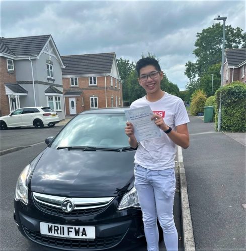 Tim Lee of Westbury passed his driving test