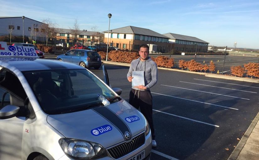 Well done Tommy Cox from Yateley who passed his driving test first time in Farnborough