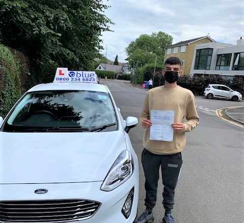 Tommy of Windsor passed Driving Test