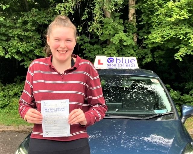 Tori Chilcott Passed her Driving Test in Yeovil