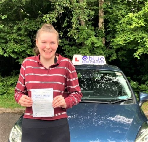 Tori Chilcott Passed Driving Test in Yeovil