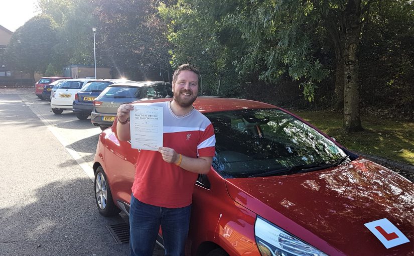 Adam Franks of Trowbridge, Wiltshire who passed his driving test